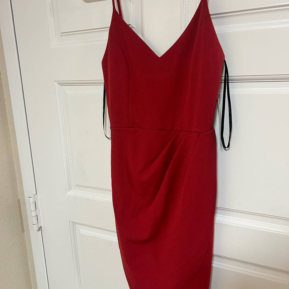 Lulu's Vibrant Red Mini Dress